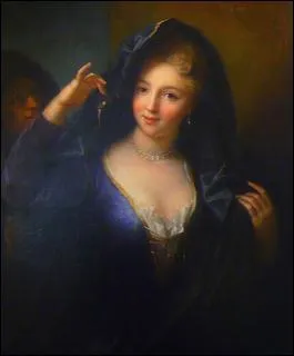 Jeune femme au collier de perles c. 1714