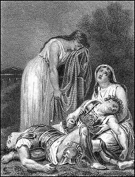 Hrone d'une tragdie de Sophocle, elle n'hsite pas  braver la loi dicte par le roi, au pril de sa vie, pour donner une spulture honorable  son frre mort :