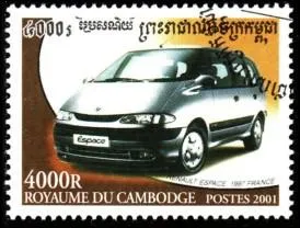 Quel est ce pionnier des monospaces, visible sur ce timbre du Cambodge ?