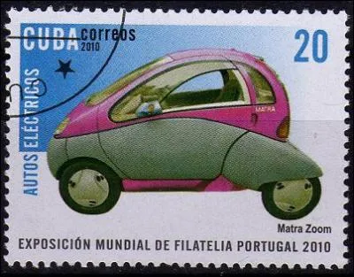 Quel est ce concept-car, visible sur ce timbre de Cuba ?