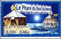 Quel est ce phare situ  La Rochelle en France, exacte rplique de celui nomm le phare de San Juan del Salvamento sur l'le des Etats en Patagonie, visible sur ce timbre de France ?