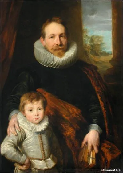 Portrait d'un pre et de son fils, 1620-1625