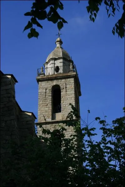 Hommage  notre amie pins. Ce clocher surplombe un endroit qu'elle connait fort bien dans la plus corse des villes corses. Vous le trouvez  :