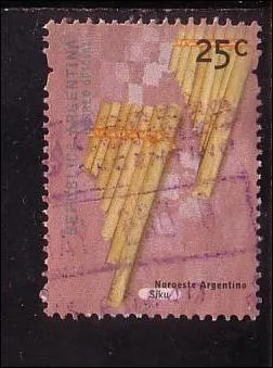 Quelle est cette flte dont le nom est issu de la mythologique grecque (visible sur ce timbre d'Argentine) ?