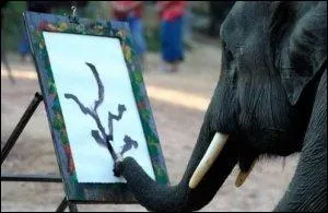 Celui-ci dessine, mais celui dont je vous parle peut voler !