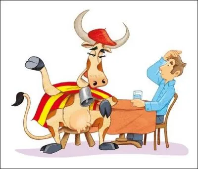 Compltez cette locution : Parler franais comme une vache...