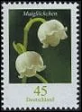 Quelle est cette fleur offerte pour la Fte du Travail, visible sur ce timbre d'Allemagne