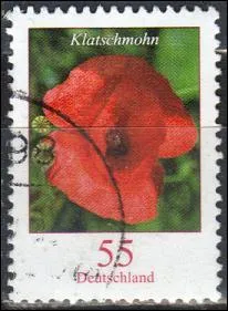 Quelle est cette fleur connue pour avoir t trs souvent reprsente par Claude Monet, visible sur ce timbre d'Allemagne ?