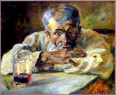 Le buveur ou le pre Mathias, 1882