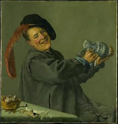 Le buveur joyeux, 1629