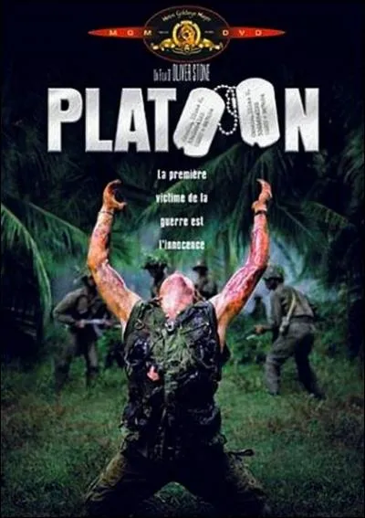 Sur l'affiche, les deux 'O' de Platoon sont constitus de deux ...