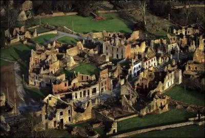 Ou se trouve les restes de ce village martyr ?