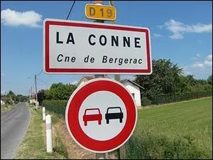 Il est interdit de doubler lorsque vous pntrez dans La Conne.