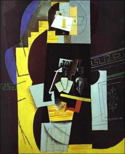 Le joueur de cartes, 1913-1914