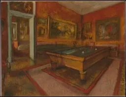 La Salle de billard au Menil Hubert, 1892