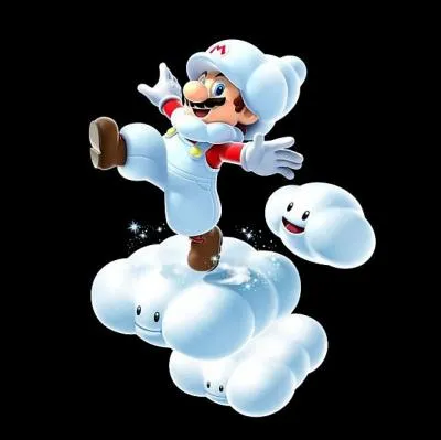 Pourquoi y a-t-il des nuages sous Mario ?