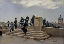 Le Pont des Arts, jour de vent, c. 1880-81