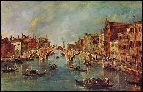 Le Pont  trois arches  Cannaregio ( Venise), 1765-1770