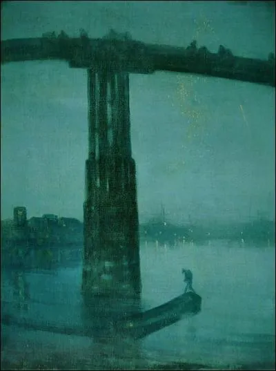 Nocturne en bleu et or : le vieux pont de Battersea, 1872-1875