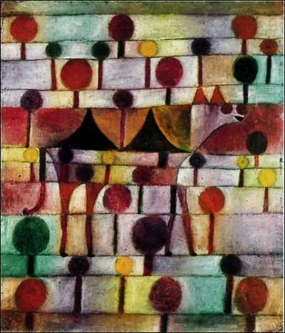 Chameau dans un paysage rythm d'arbres