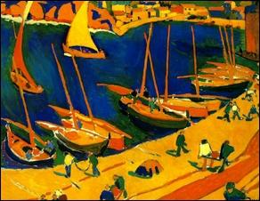 Ce tableau aux couleurs vives, peint par André Derain, est une œuvre...