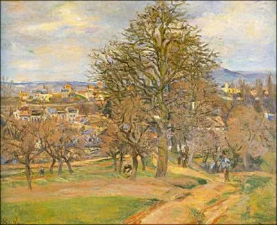 Qui a peint   Un village en le de France   ?