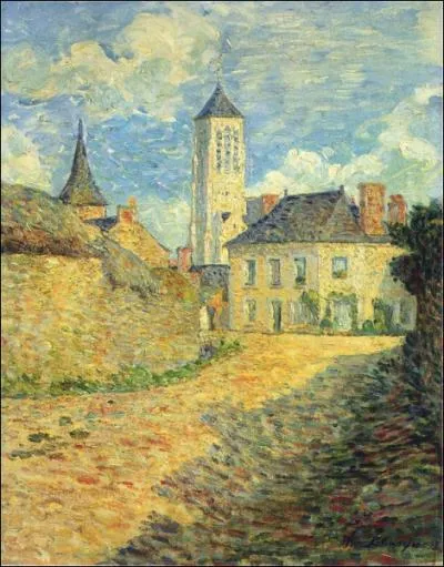 Qui est l'auteur de cette peinture   Village de Champign   ?