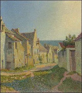 Quel peintre pointilliste a ralis cette   Rue de village   ?