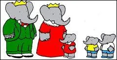 Comment se nomme la femme de Babar ?