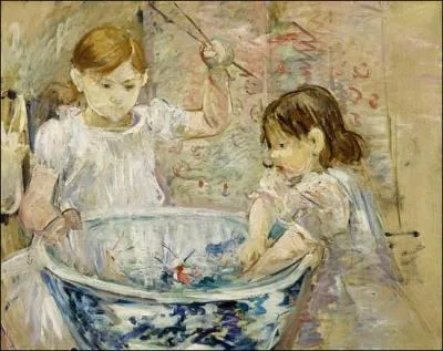 Qui a peint Enfants jouant avec la bassine ?