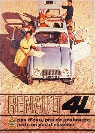 Elle marque l'entrée de Renault dans l'ère moderne. La 4L va devenir un symbole, fabriquée de 1961 à :