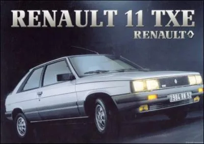 Encore un modle dclin en deux versions, avec ou sans coffre. Sur la photo la Renault 11, sa soeur est donc :