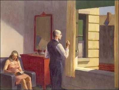 Qui a peint Hotel prs d'une voie ferre ?