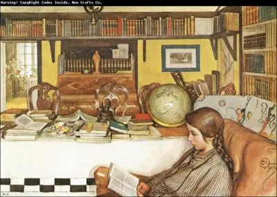 Qui a peint salon de lecture ?