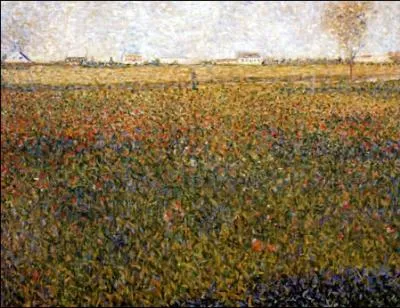 Qui a peint  Un champ de trfles, St Denis  ?
