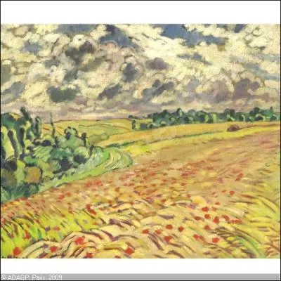 Qui a peint  Champ de bl aux coquelicots  ?