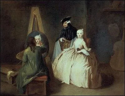 Le peintre dans son atelier, 1740-45