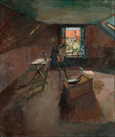 Atelier sous les toits ( Bohain ), 1903