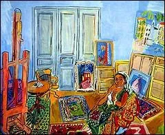 Modle Indien dans l'atelier, 1906