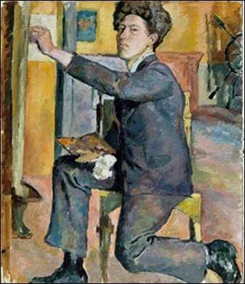 Autoportrait de l'artiste dans l'atelier de son pre