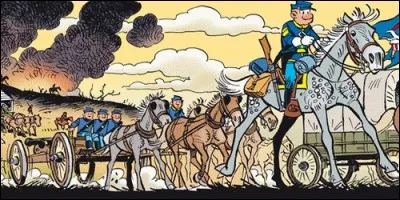À quelle époque se déroule l'histoire de la bande dessinée "Les Tuniques bleues" ?
