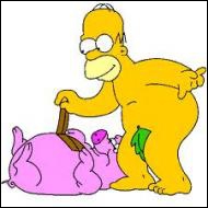 Comment s'appelle le cochon qu'Homer Simpson a adopté dans la version cinéma des Simpson ?