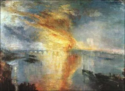 Cette oeuvre est galement du mme artiste, mais de quel parlement incendi en 1834 s'agissait-il ?