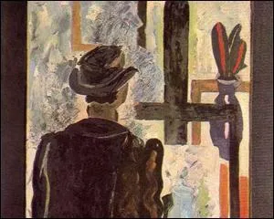 Peintre  son chevalet, 1942