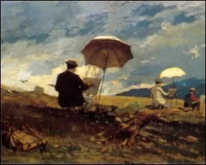 Artistes peignant dans les White Mountains