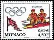Dans quelle ville australienne se sont drouls les Jeux olympiques de 2000, comme le montre ce timbre de Monaco  propos de l'preuve de canotage ?
