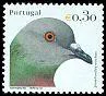 Quel est cet oiseau commun visible sur ce timbre du Portugal qui est trs rpandu dans les villes des 5 continents ?