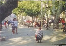 Dans quelle ville peut on trouver la Place des Lices o les vacanciers jouent aux boules ?