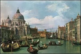 Le grand canal et l'glise de la Salute