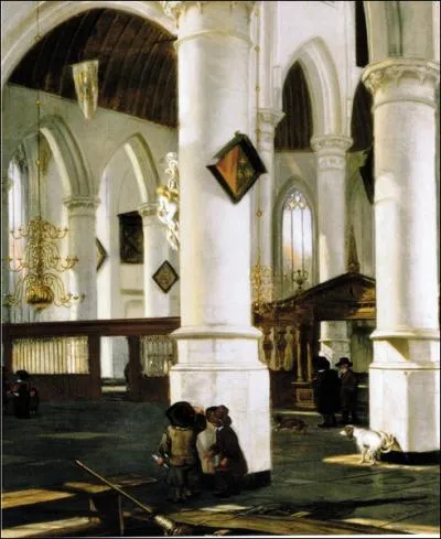 Intrieur de la Vieille Eglise de Delft